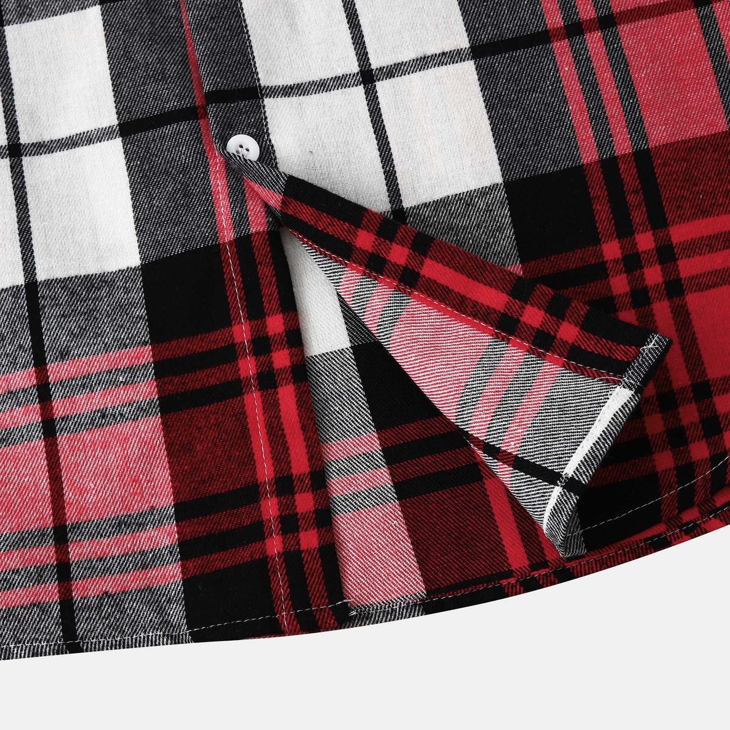 Men'S Flannel Plaid Hooded Shirts Casual Long Sleeve Button down Regular Fit Hooded Shirt Lightweight Thin Jackets Red#02 XL