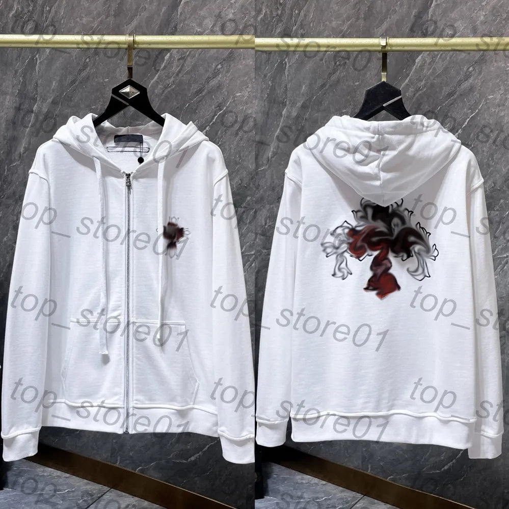 Mens Designer Clothes 2026 High-Quality Mens Chrome Hoodie Women Zipper Jacket Embroidered Horseshoe Sanskrit Cross Fashion Graphic Tee Women Casual Loose T Shirt