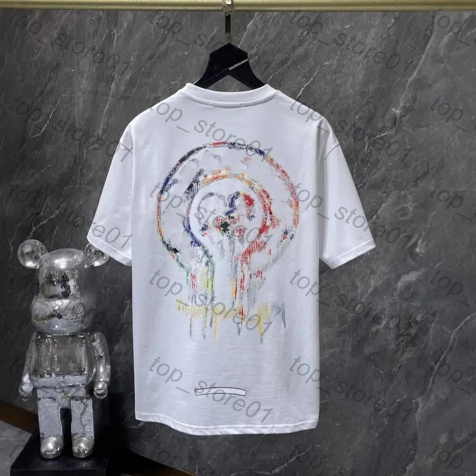 Mens Designer Clothes 2026 High-Quality Mens Chrome Hoodie Women Zipper Jacket Embroidered Horseshoe Sanskrit Cross Fashion Graphic Tee Women Casual Loose T Shirt
