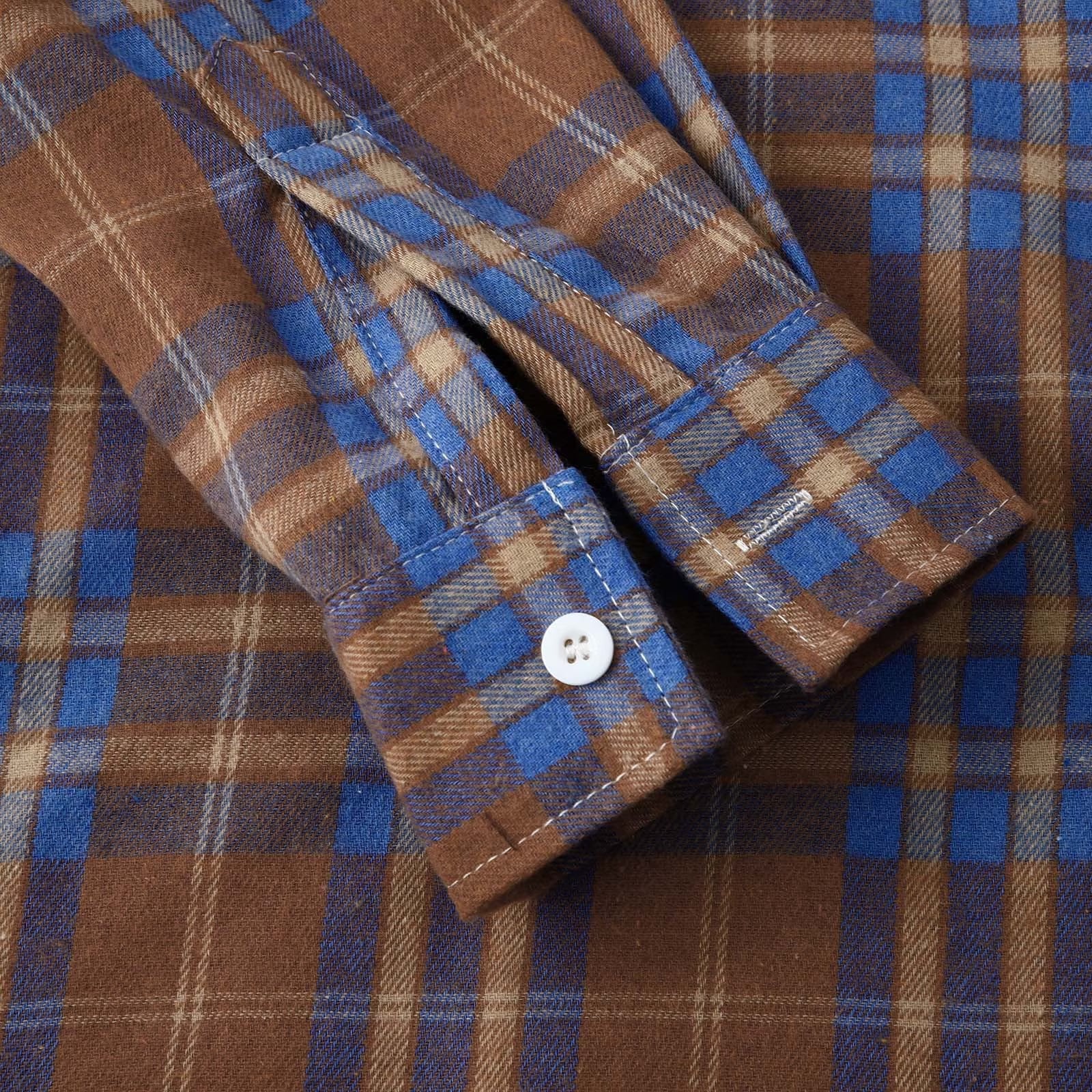 Men'S Flannel Plaid Hooded Shirts Casual Long Sleeve Button down Regular Fit Hooded Shirt Lightweight Thin Jackets Blue#02 L