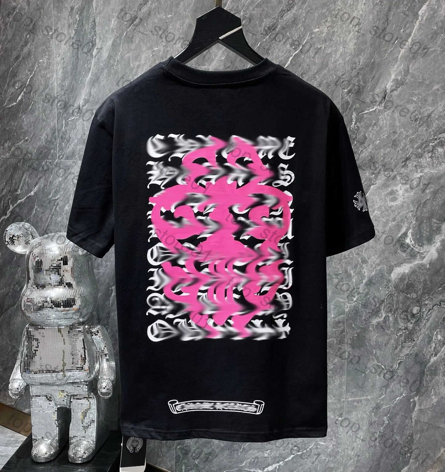 Mens Designer Clothes 2026 High-Quality Mens Chrome Hoodie Women Zipper Jacket Embroidered Horseshoe Sanskrit Cross Fashion Graphic Tee Women Casual Loose T Shirt