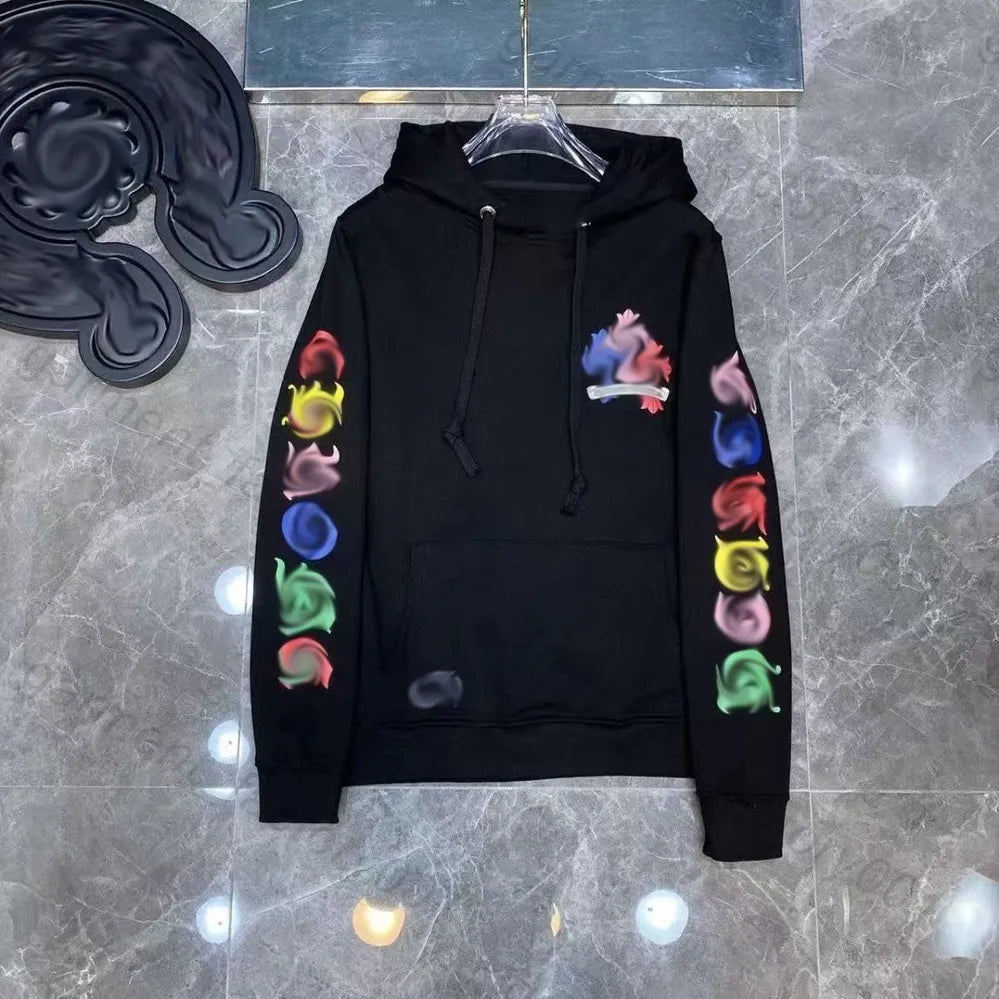 Mens Designer Clothes 2026 High-Quality Mens Chrome Hoodie Women Zipper Jacket Embroidered Horseshoe Sanskrit Cross Fashion Graphic Tee Women Casual Loose T Shirt
