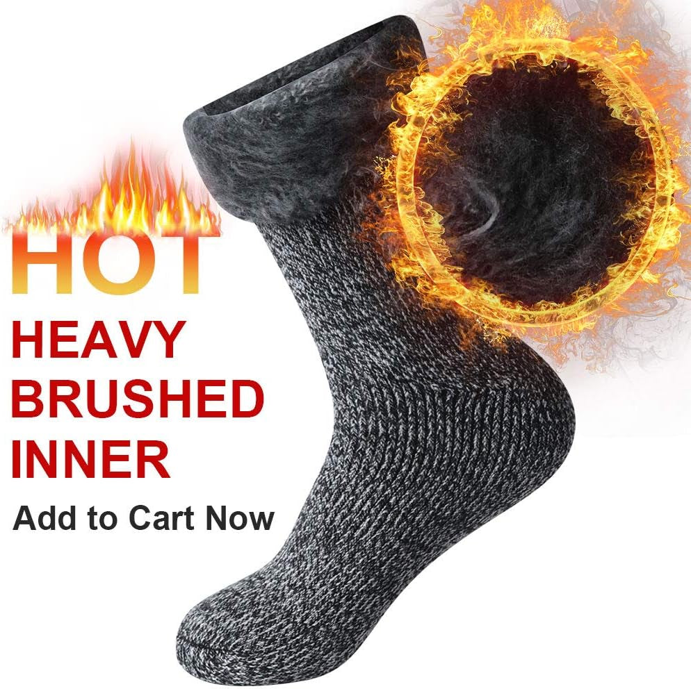 Christmas Stocking Stuffers for Women Thermal Socks, Warm Socks for Winter Cold Day Thermal Socks for Men Women Outdoor Indoor Home Work Warm Socks 2 Pairs